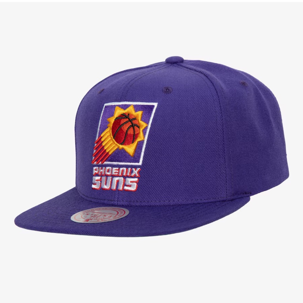 Phoenix Sun Mens Purple Hardwood Classic Team Snapback Hat. New
